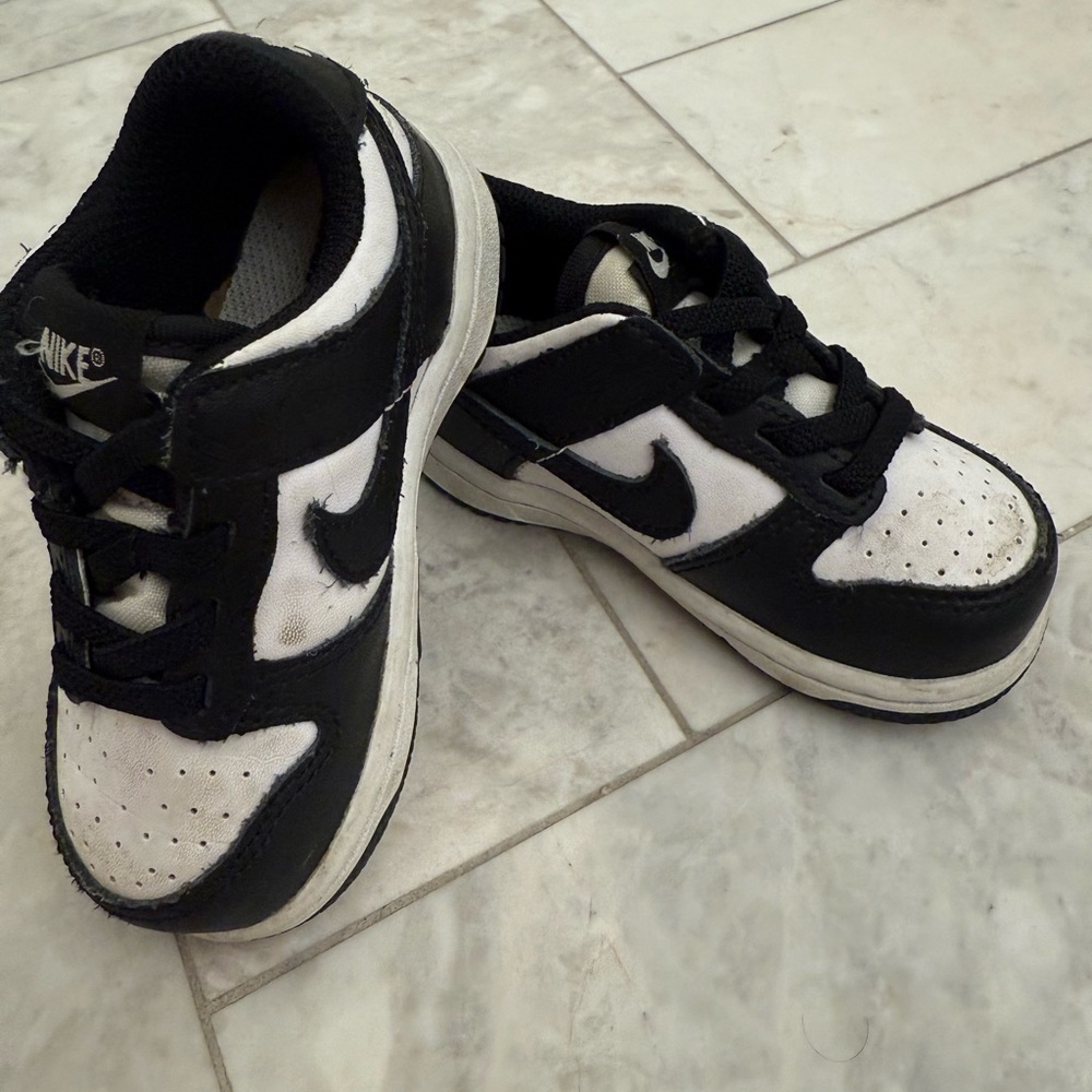 Nike Dunk Low- Kids Black and White Sneakers